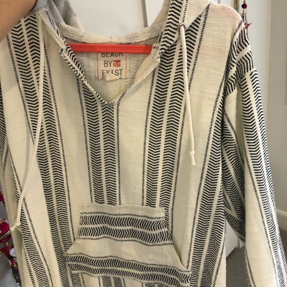 Striped beach hoodie